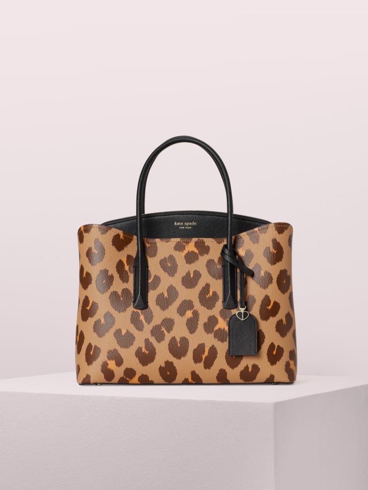 Women's natural multi margaux leopard large satchel | Kate Spade New York UK