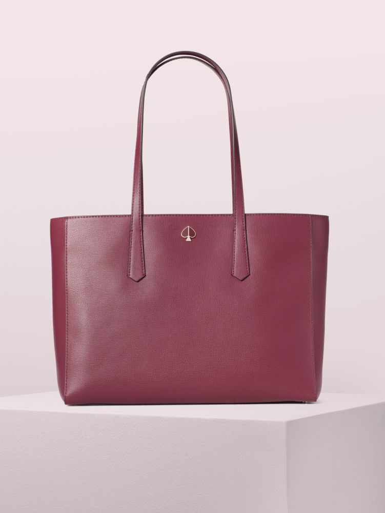 large molly leather tote kate spade new york