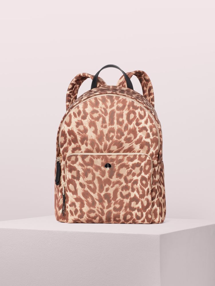 kate spade leopard print backpack