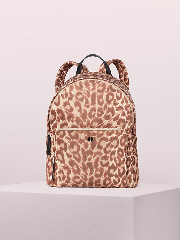 Women's natural multi taylor leopard large backpack | Kate Spade New York NL