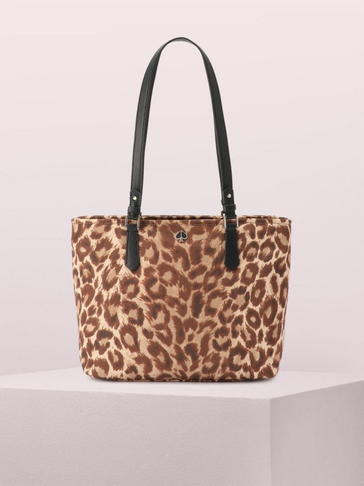 Taylor Leopard Medium Tote, Natural Multi, Product