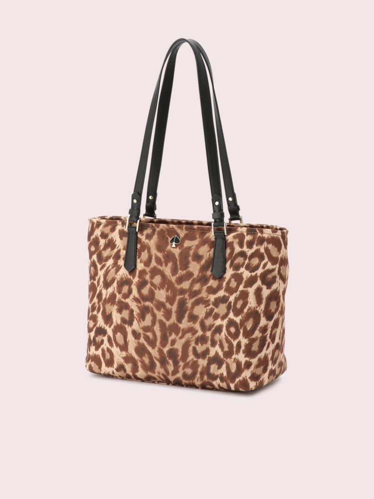 Taylor Leopard Medium Tote, Natural Multi, Product