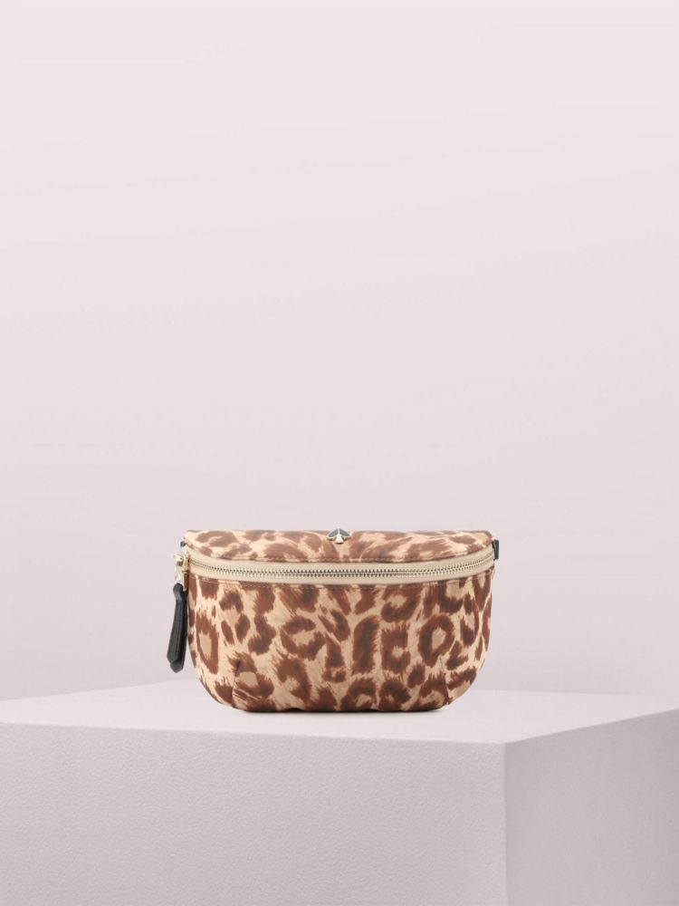 Taylor Leopard Medium Belt Bag, Natural Multi, ProductTile