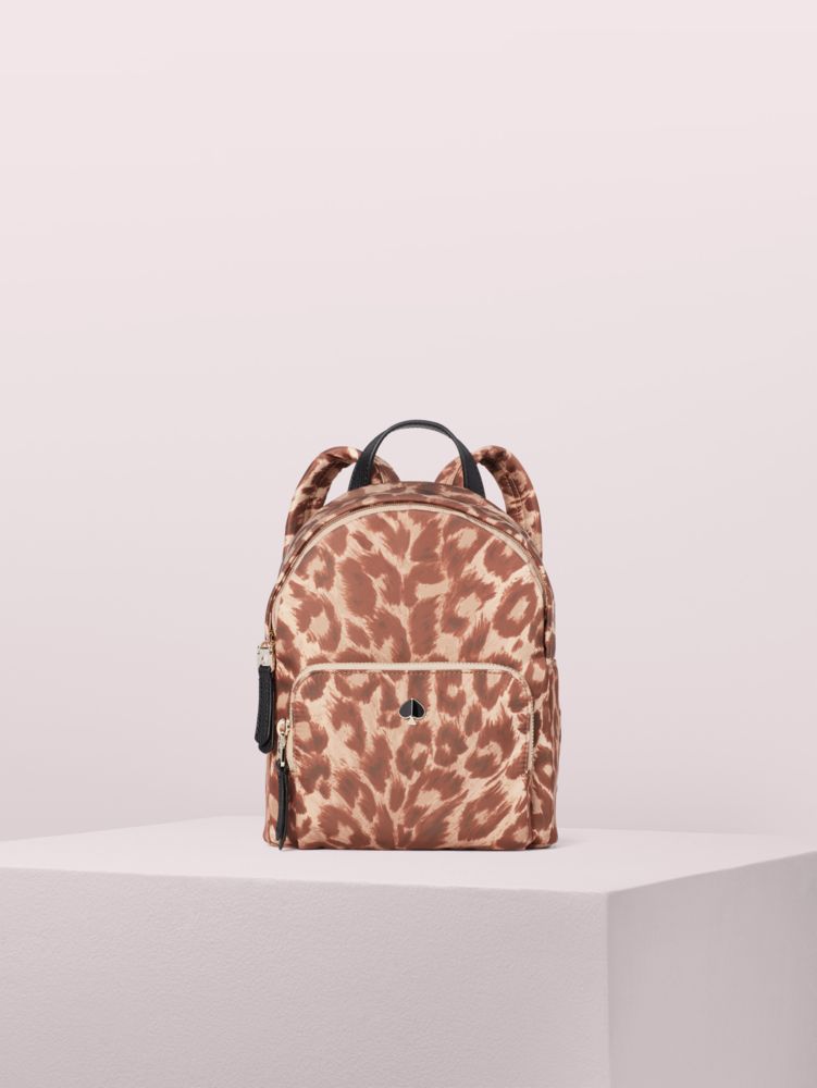 kate spade leopard print backpack