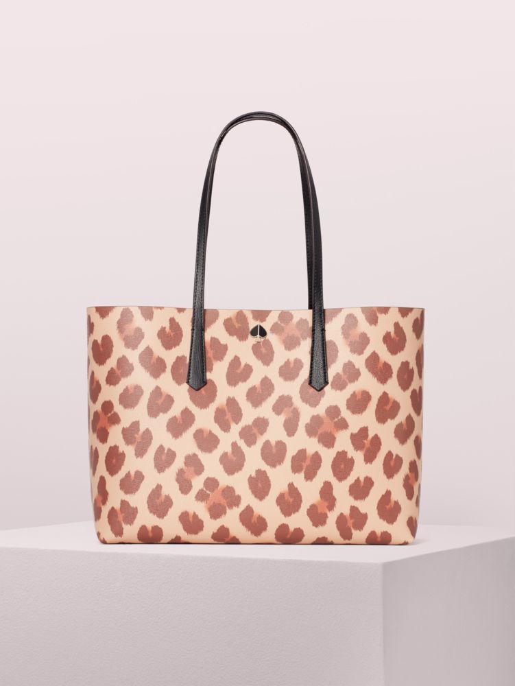 Women's natural multi molly leopard large tote | Kate Spade New York Ireland