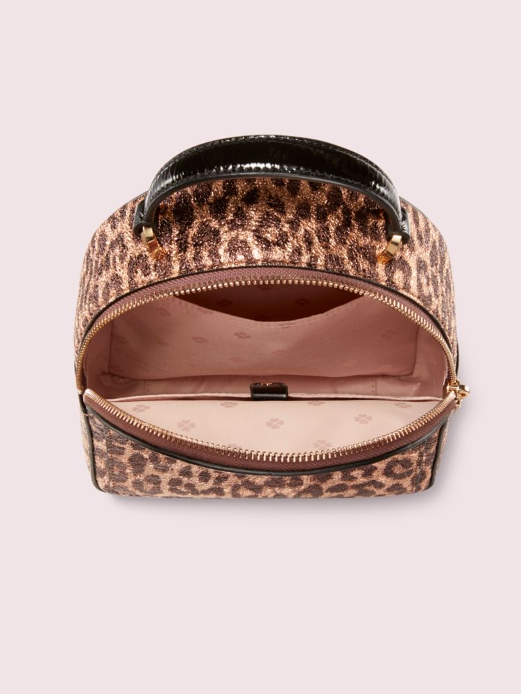 Amelia Metallic Leopard Mini Convertible Backpack | Kate Spade New York