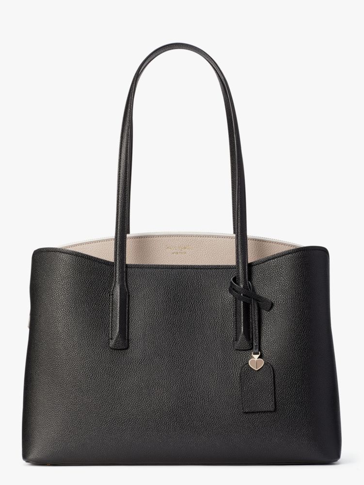 kate spade beach bag black and white