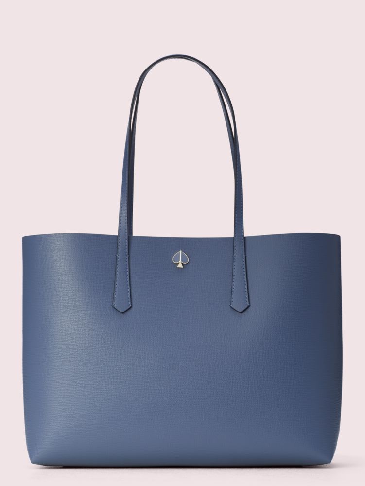 Molly Metallic Large Tote, Celestial Blue, ProductTile