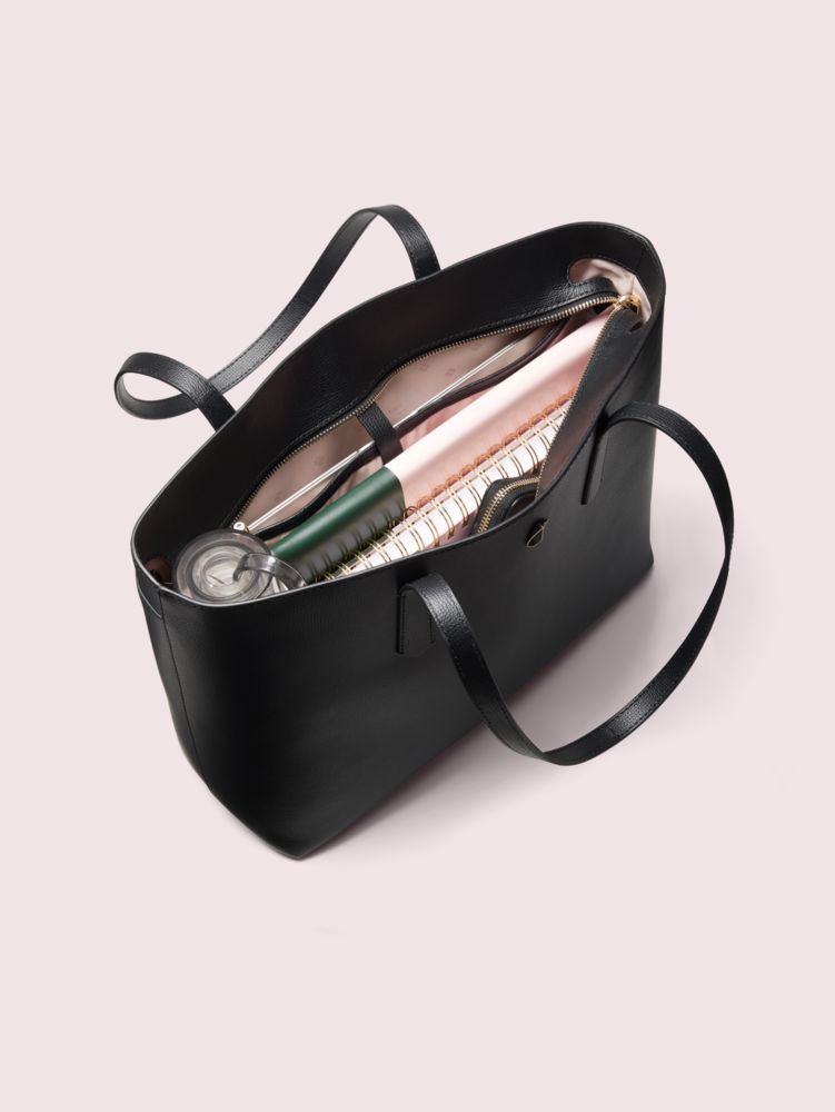 Women's black molly large zip-top work tote | Kate Spade New York NL