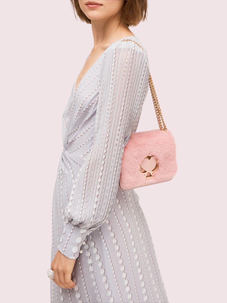 kate spade fur purse