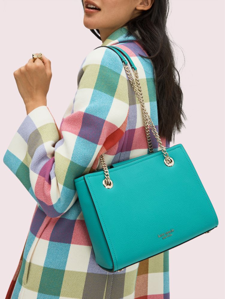 amelia pebble small tote, fiji green, productThumbnail