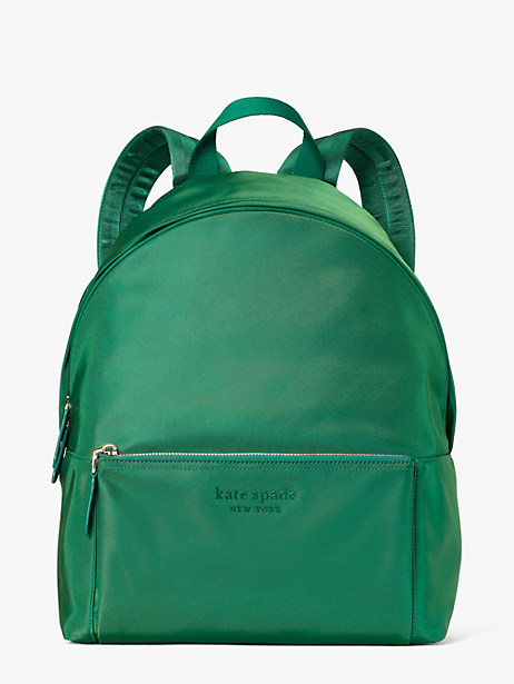 Kate Spade Nylon City Pack Large Backpack In Deep Spruce