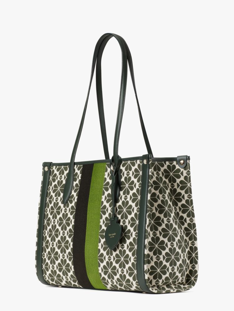 Kate Spade Spade Flower Jacquard Stripe Market Medium Tote. 14