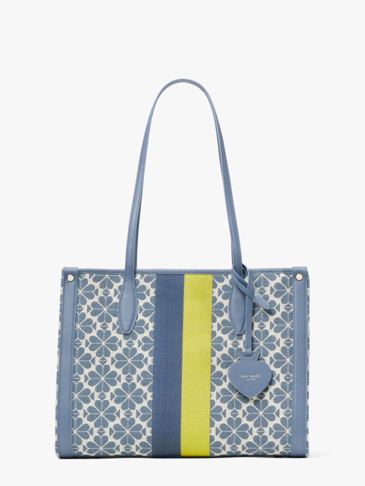 Kate Spade Spade Flower Market Tote Bag Aus Jacquard Mit Streifen, Mittelgroß