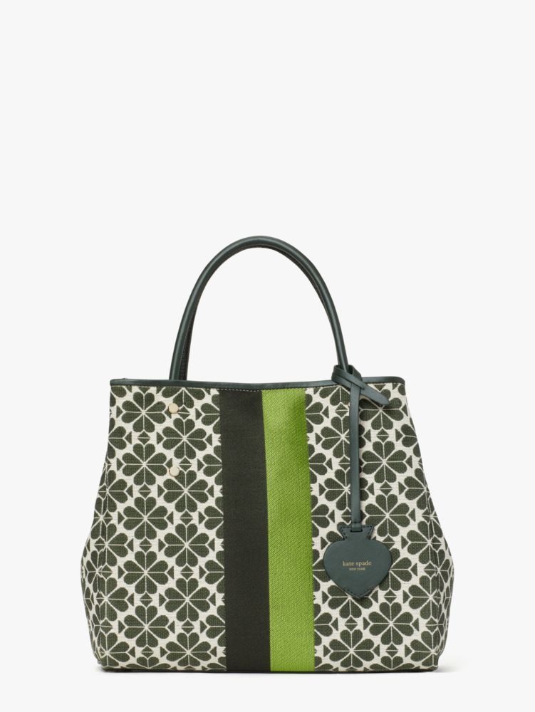 Spade Flower Everything Tote Bag aus Jacquard mit Streifen, mittelgro&szlig;, , rr_productgrid