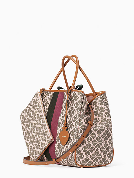 spade flower jacquard stripe everything medium tote | Kate Spade ...