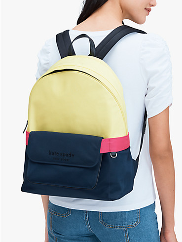 journey colorblock nylon large backpack, , rr_productgrid