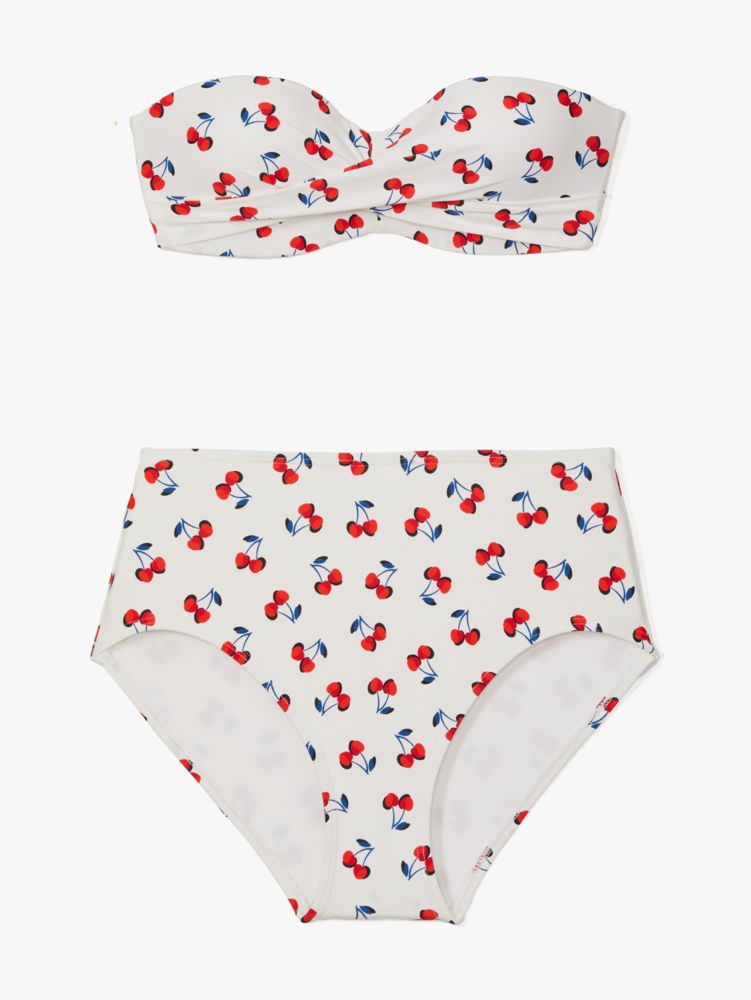 Cherry Toss High Waist Bikini Bottom | Kate Spade New York