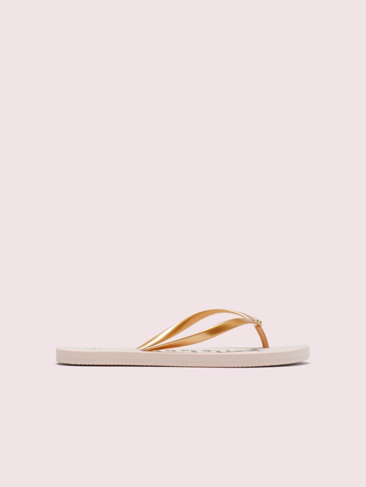 just married kate spade flip flops