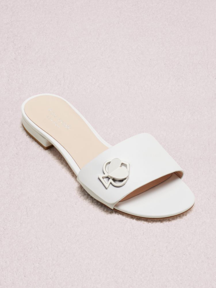 kate spade white sandals