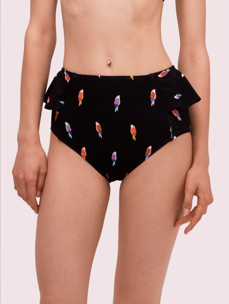 high waisted peplum bikini bottom