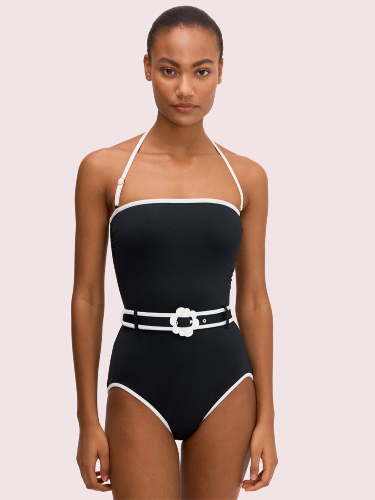 kate spade bandeau one piece swimsuit