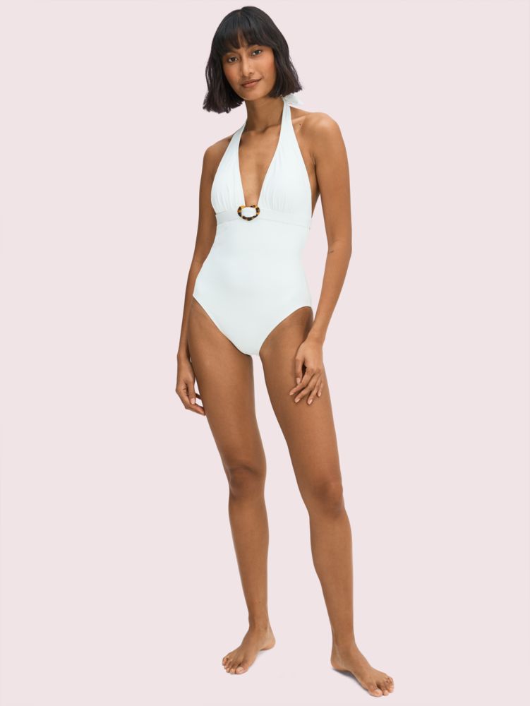 one piece swimsuit with buckle