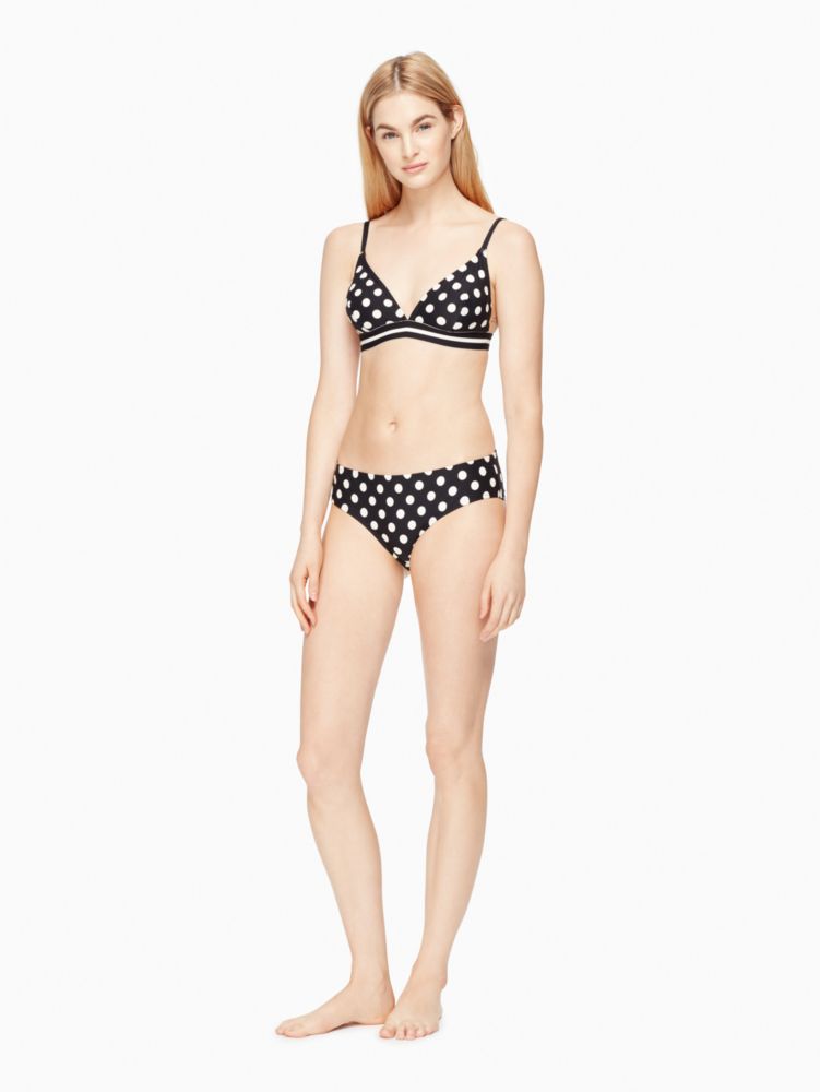 San Clemente Hipster Bikini Bottom, Black / Glitter, Product