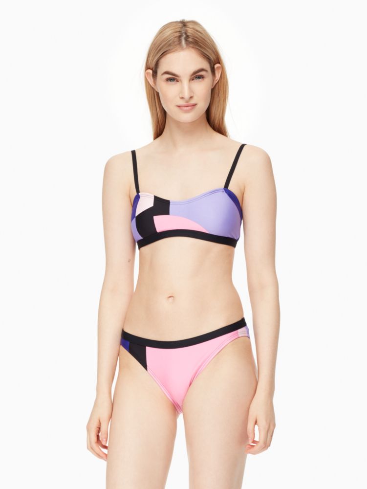 Gulf Breeze Cami Bikini Top, Blk/Purple, ProductTile