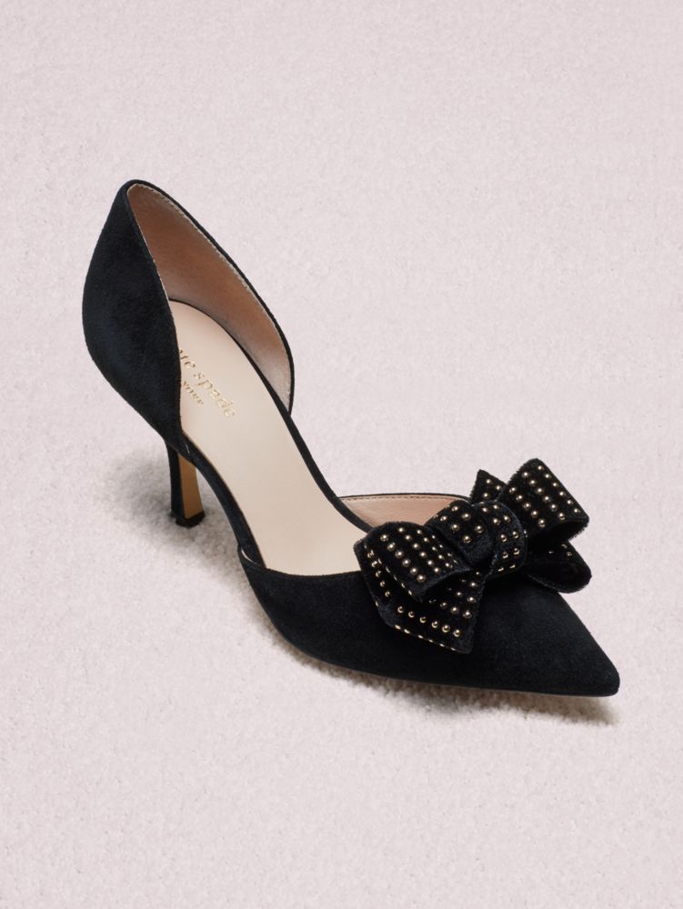 kate spade black pumps