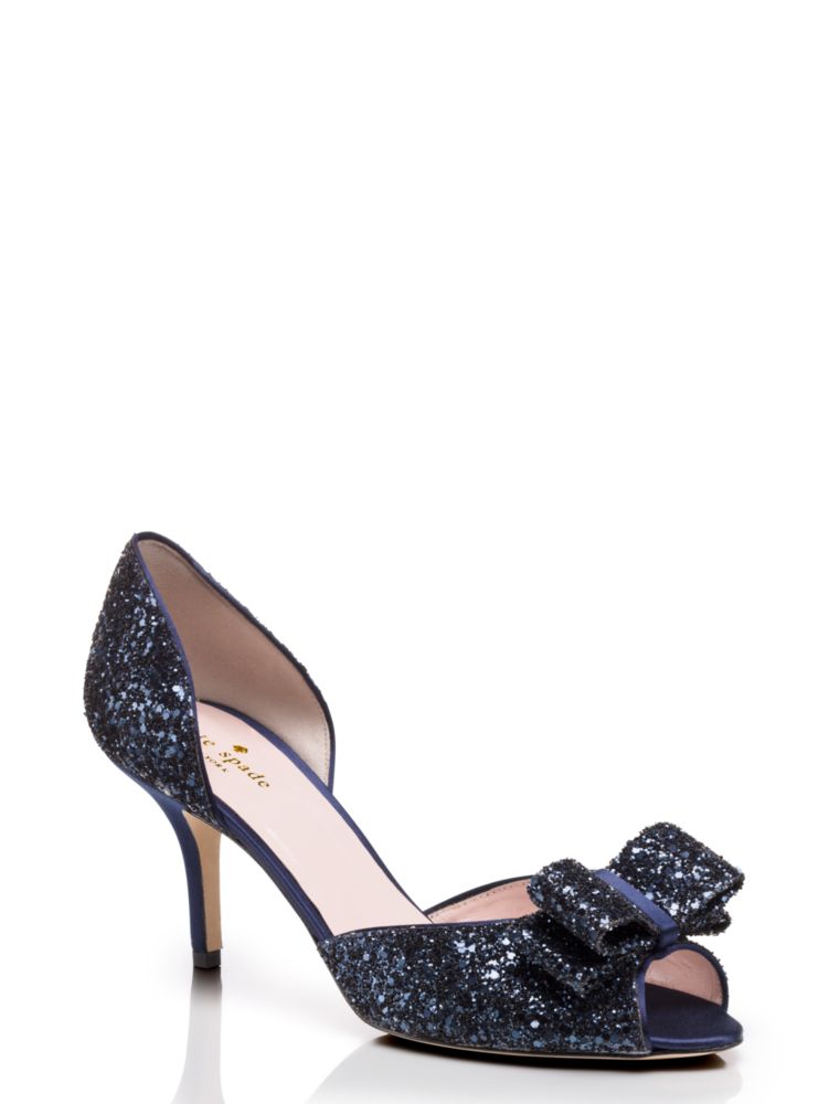 navy glitter shoes