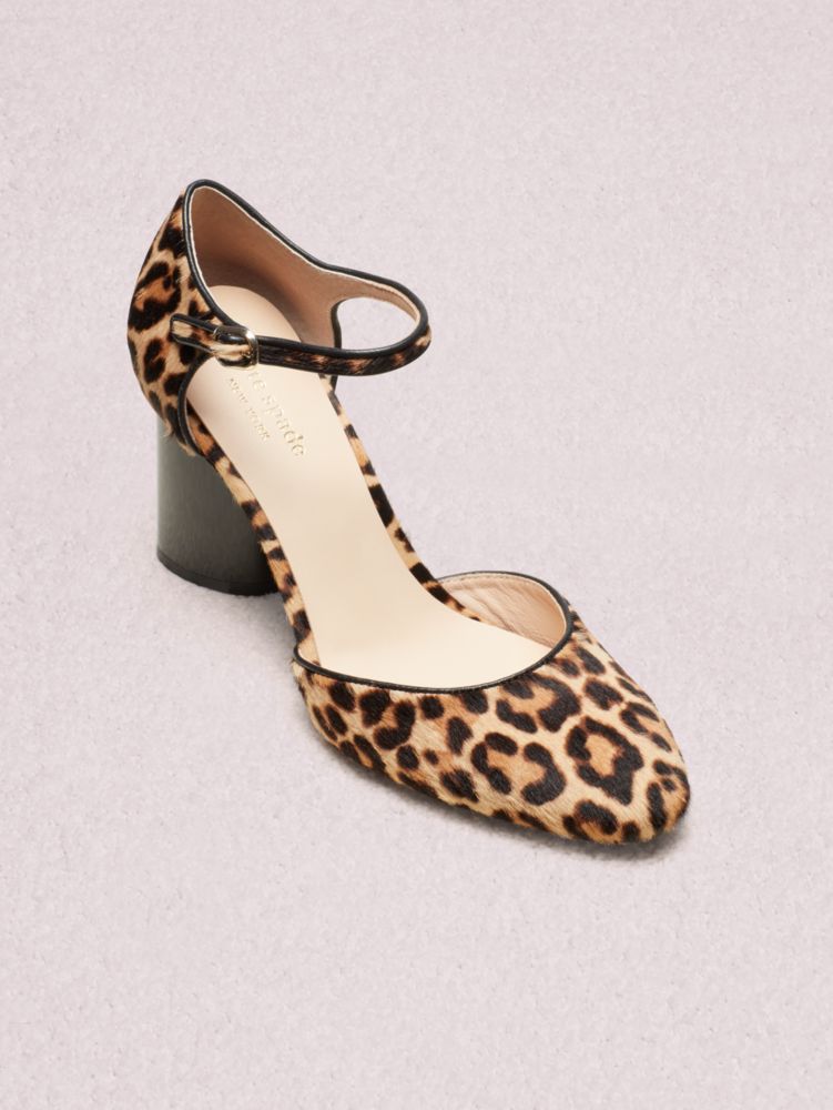 kate spade leopard heels