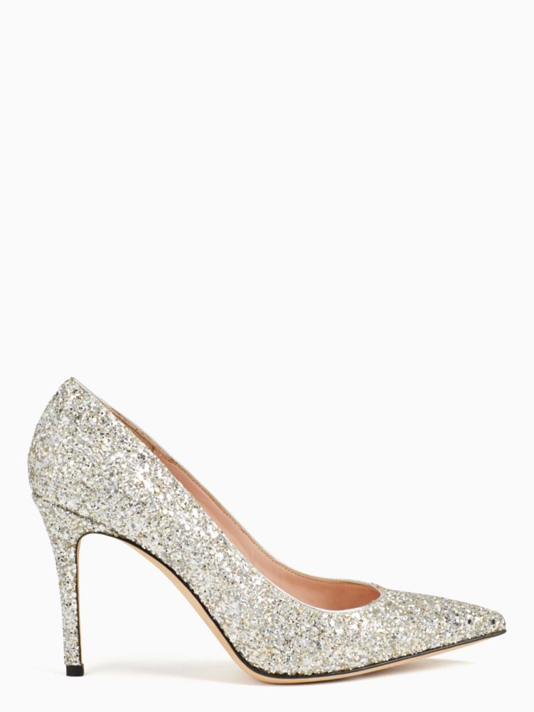 kate spade glitter heels