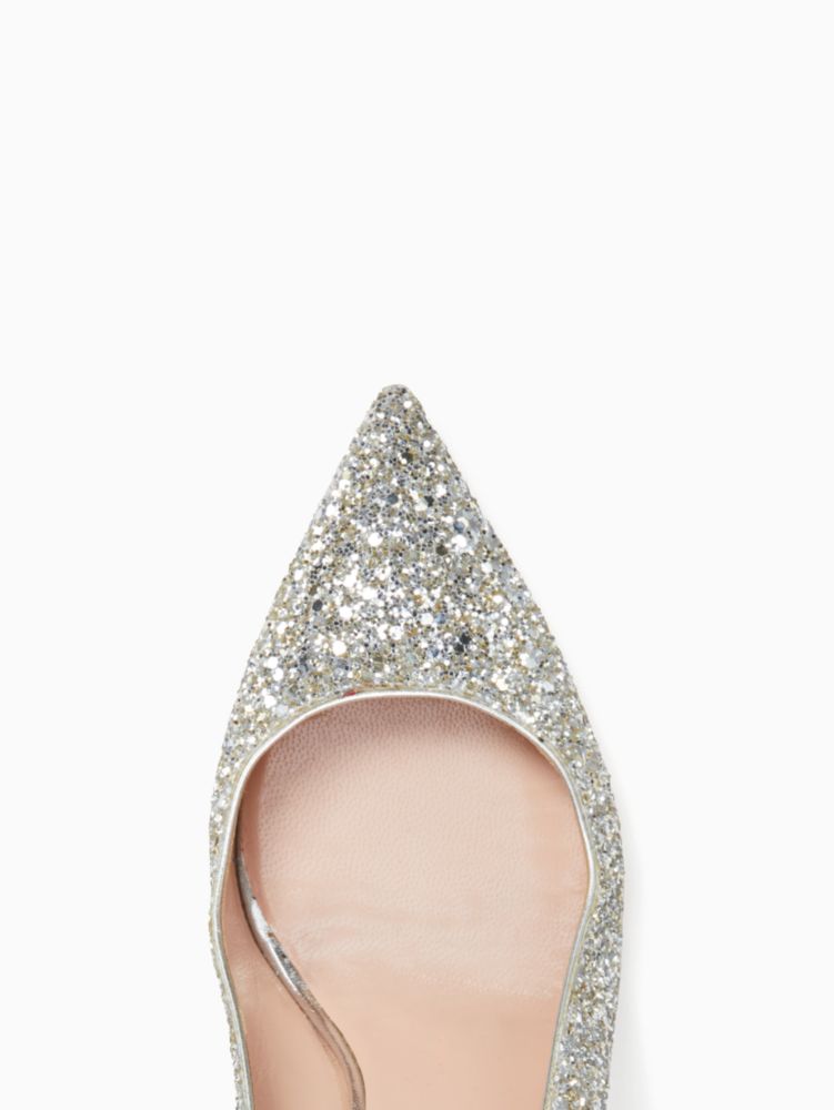 kate spade silver glitter shoes