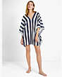 Awning Stripe Cover-up Caftan, Rich Navy Multi, Product