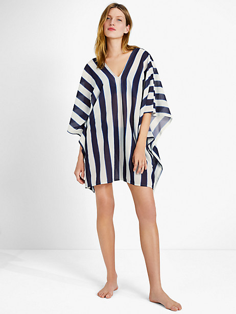 Awning Stripe Cover-Up Caftan