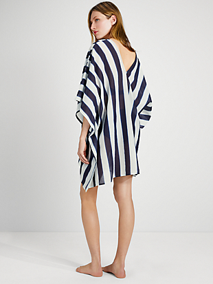 awning stripe cover up caftan by kate spade new york hover view
