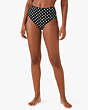 Lia Dot High-waist Bikini Bottom, Black, Product