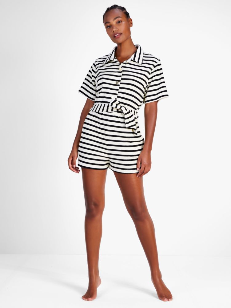 Breton Stripe Cover Up Romper | Kate Spade New York