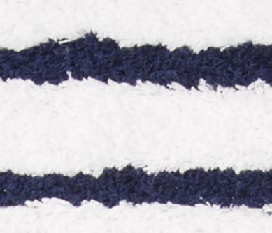 navy and white bath rug