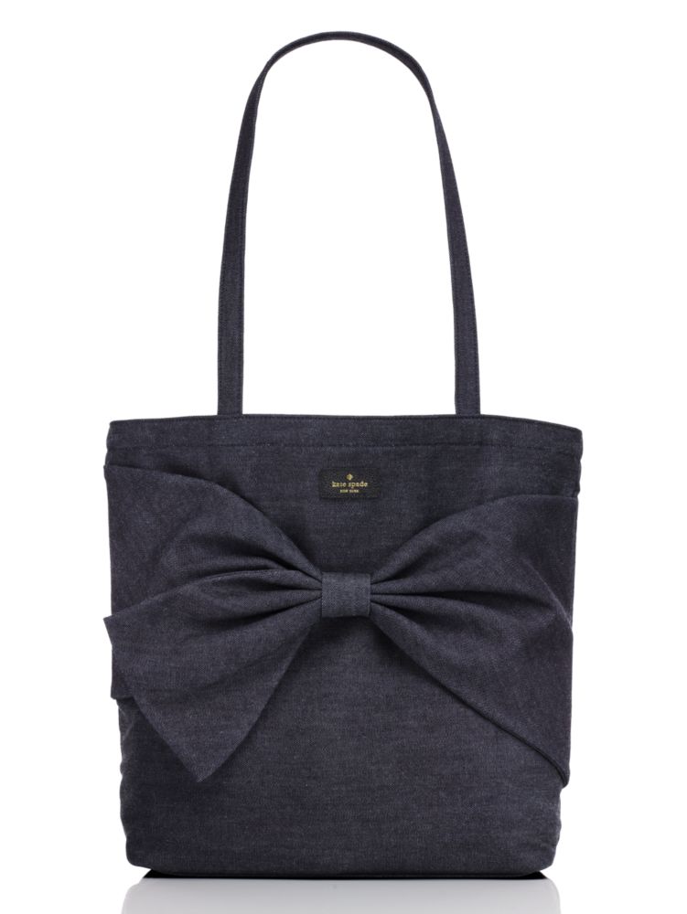 On Purpose Rich Navy Denim Tote | Kate Spade New York