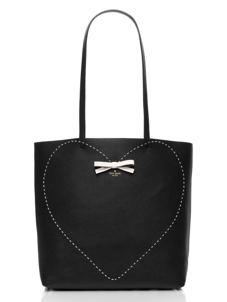 On Purpose Pick Stitch Heart Leather Tote | Kate Spade New York