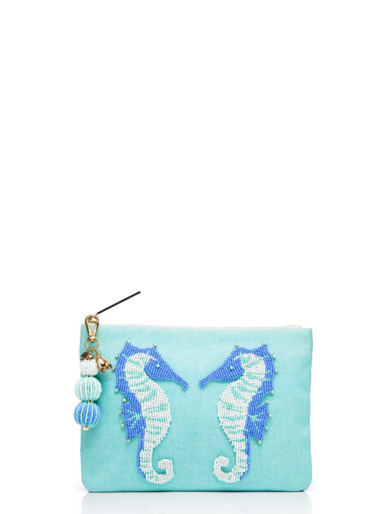 On Purpose Seahorse Beaded Pouch | Kate Spade New York