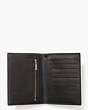 Jack Spade Pebbled Leather Travel Wallet, Black, Product