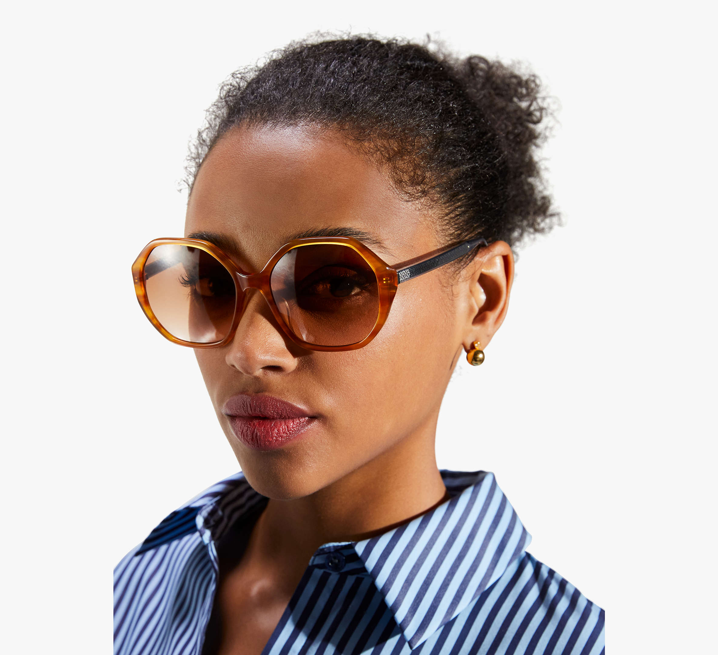 Kate Spade Waverly Sunglasses In Brown Horn