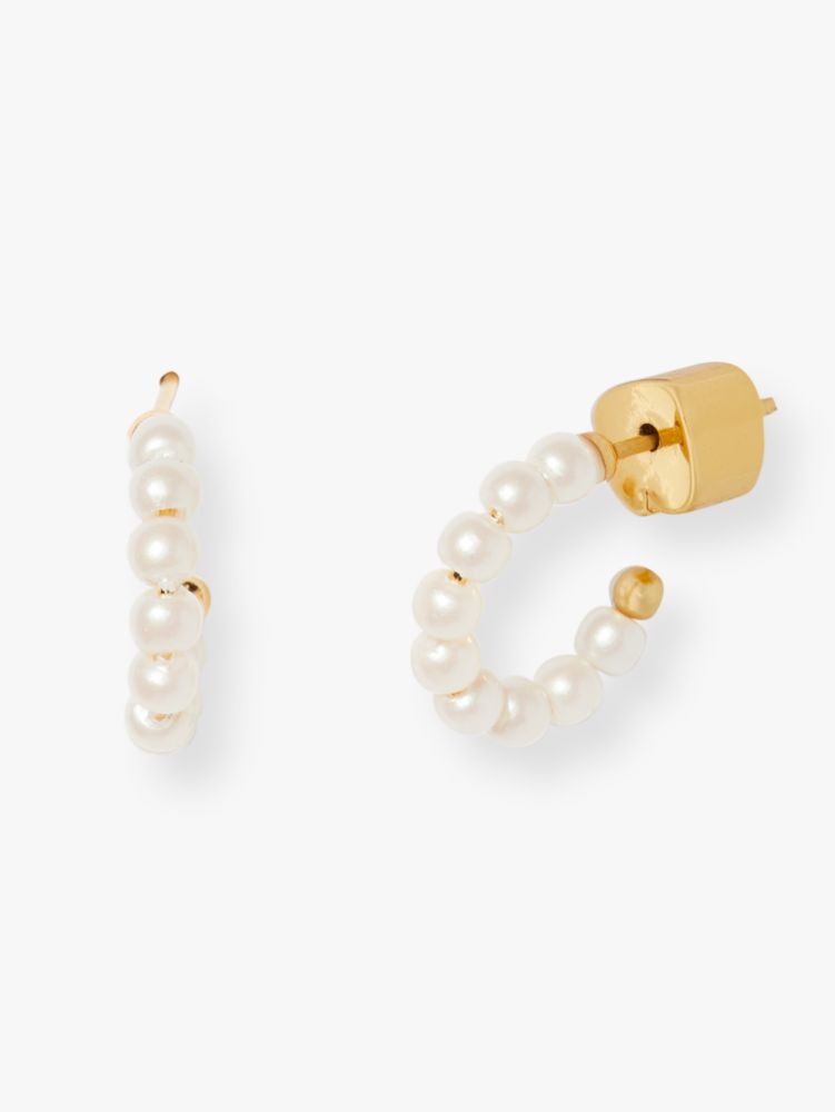 Tiny Twinkles Mini Pearl Mini Hoops | Kate Spade New York