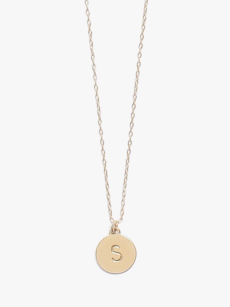 Kate Spade S Mini Pendant In Gold