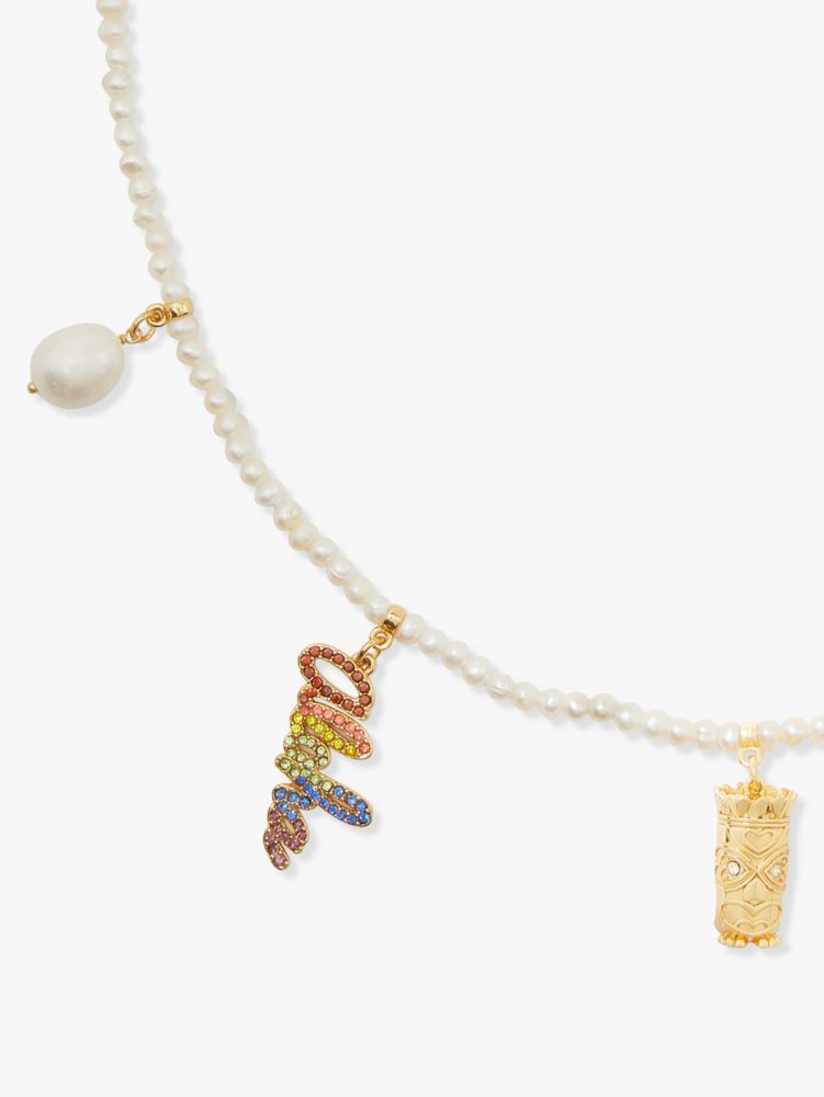 Aloha Pearl Charm Necklace | Kate Spade New York