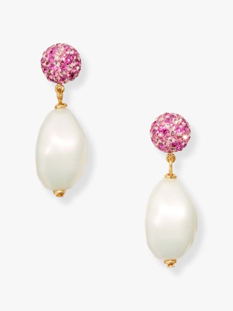 Pearl Power Drop Earrings, Pink Multi, ProductTile