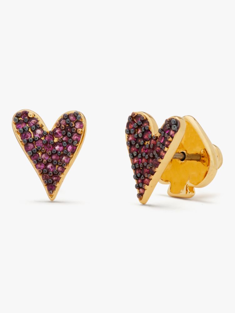 sweetheart studs, Pomegranate., ProductTile